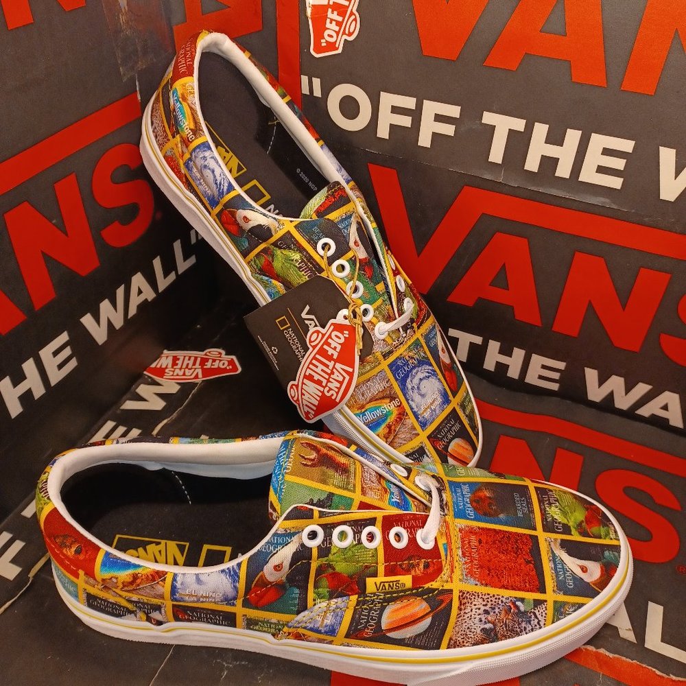 VANS Womens National Geographic Magazine Cover Limited Edition Shoes Size 6.5